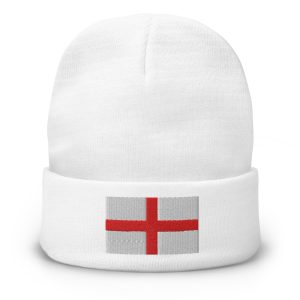 Embroidered England Beanie